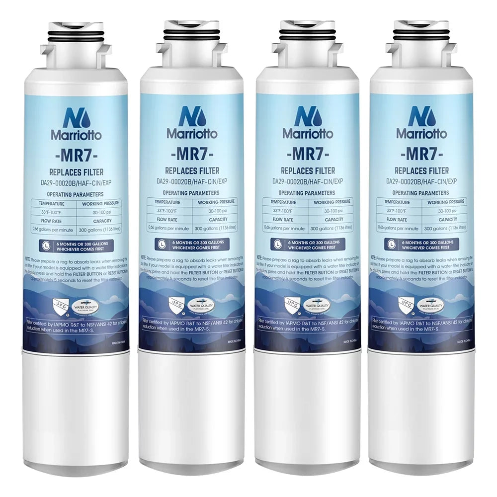 4 DA29-00020B Pack DA29-00020B, RF4267HARS, HAF-CIN/EXP, Replacement for Water MARRIOTTO Filter