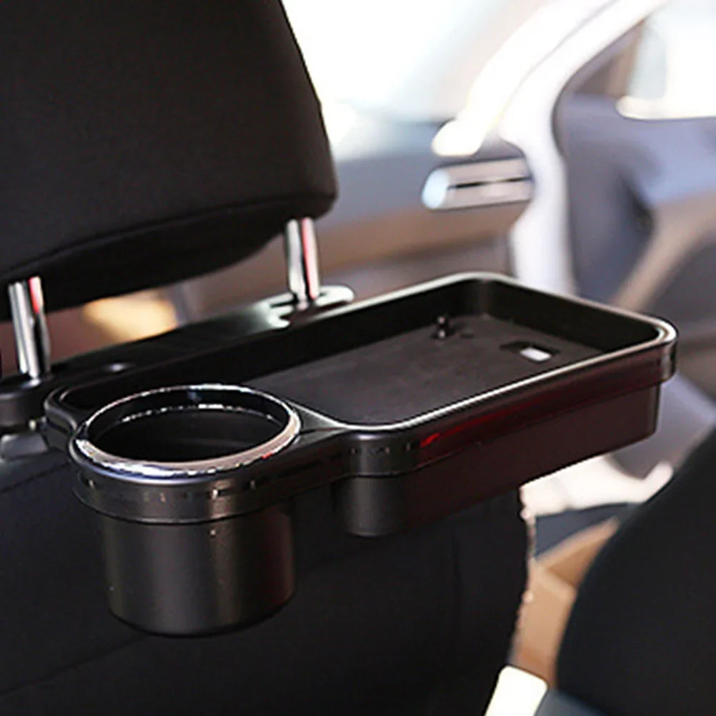 Mount Travel (Black) Food Cup Back Rear Stand Holder Tray Table Seat Car Folding Drink Universal Desk
