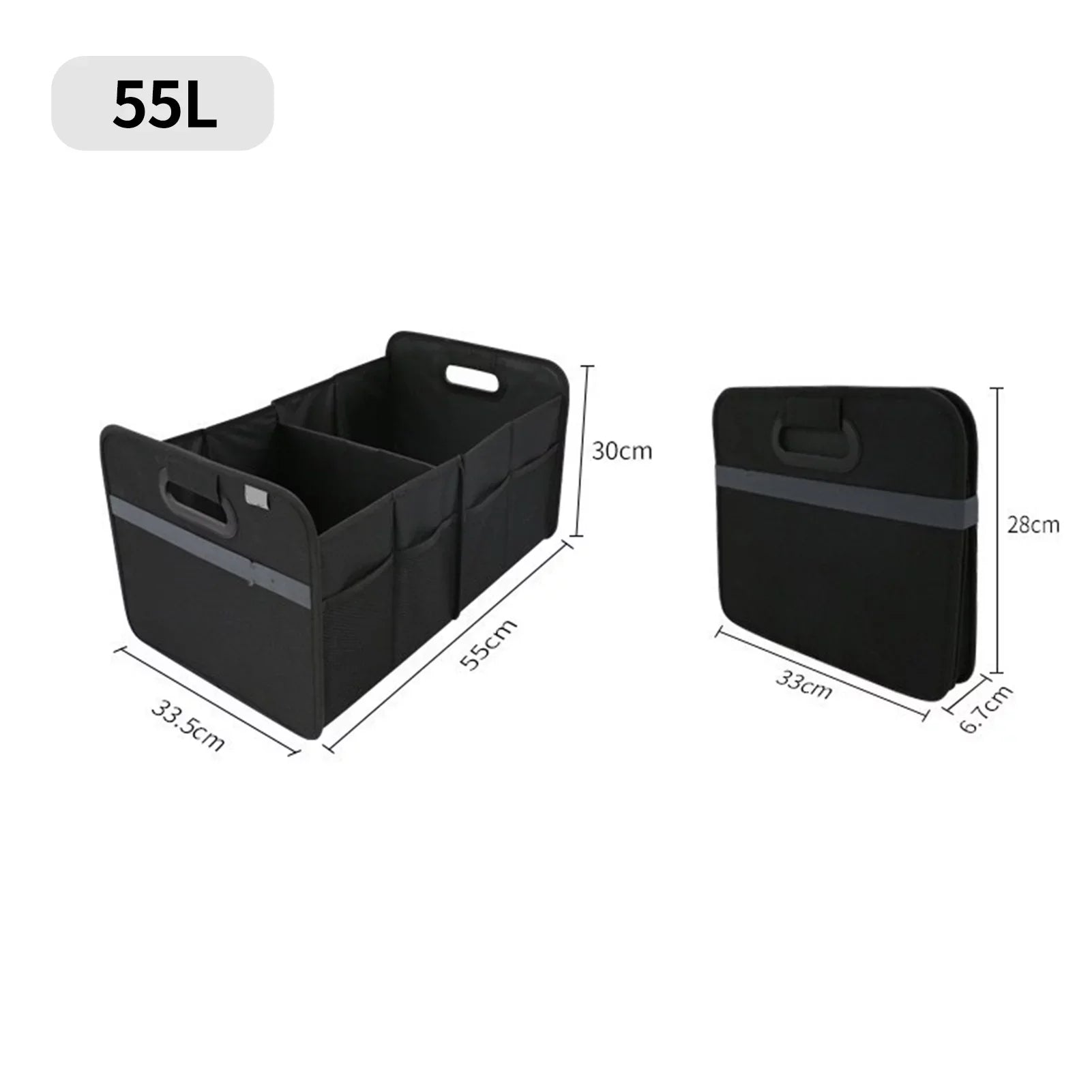 Box, Folding Trunk Capacity, Solution Practical Automotive Nebublu Car 55L Cloth Organizer, Oxford Storage Cargo