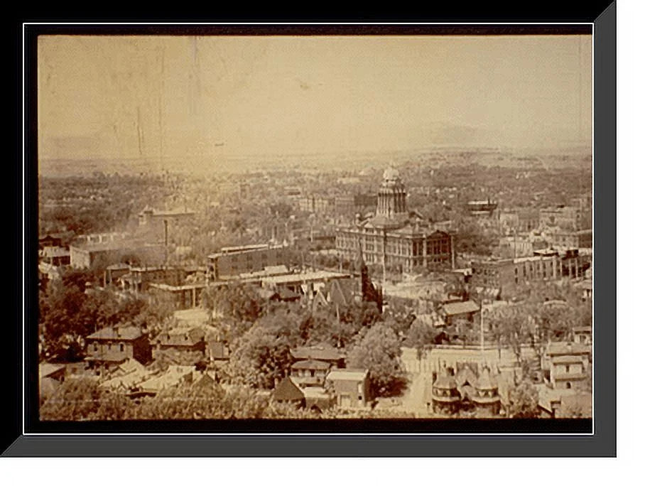 21-7/8" 17-7/8" x Historic of Denver Framed Panorama - 2, Print,