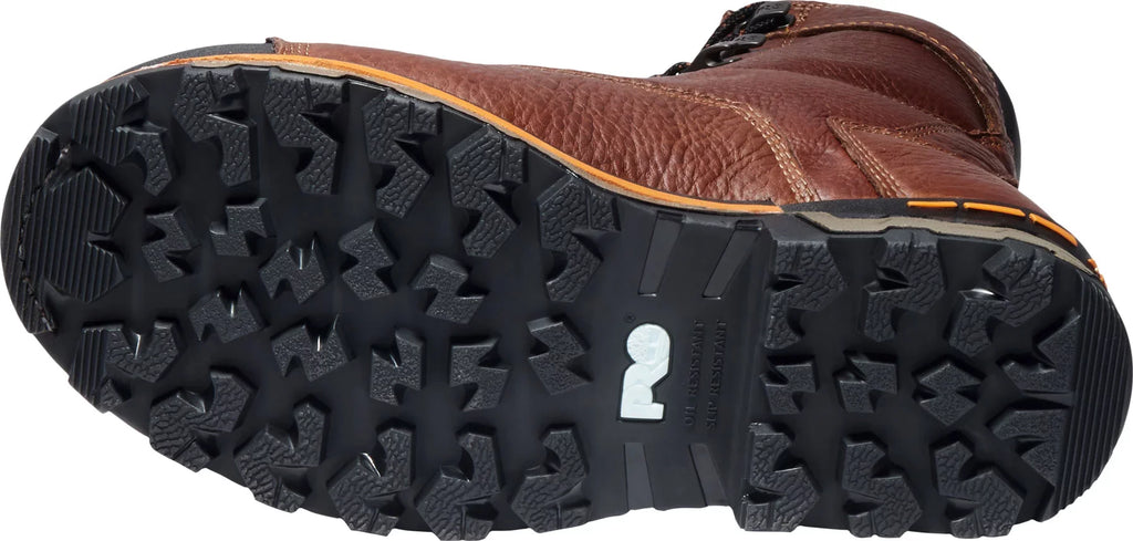 men's m toe waterproof work timberland pro steel boondock boot,brown,8 us