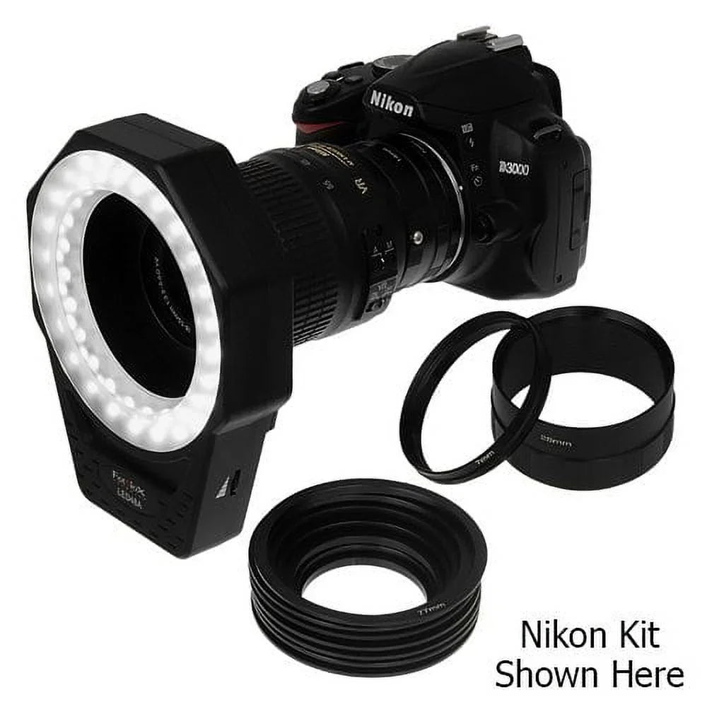 D2X, for D2Hs, Extension LED D800, D700, Nikon 48a D800E, D4, with D1X, Pro Extreme D1H, Kit D300, Macro Photography, D3, D1, Fotodiox Ring D2H, D3X, D40 D100, D300S, D2Xs, Macro D200, D3s, fits Light