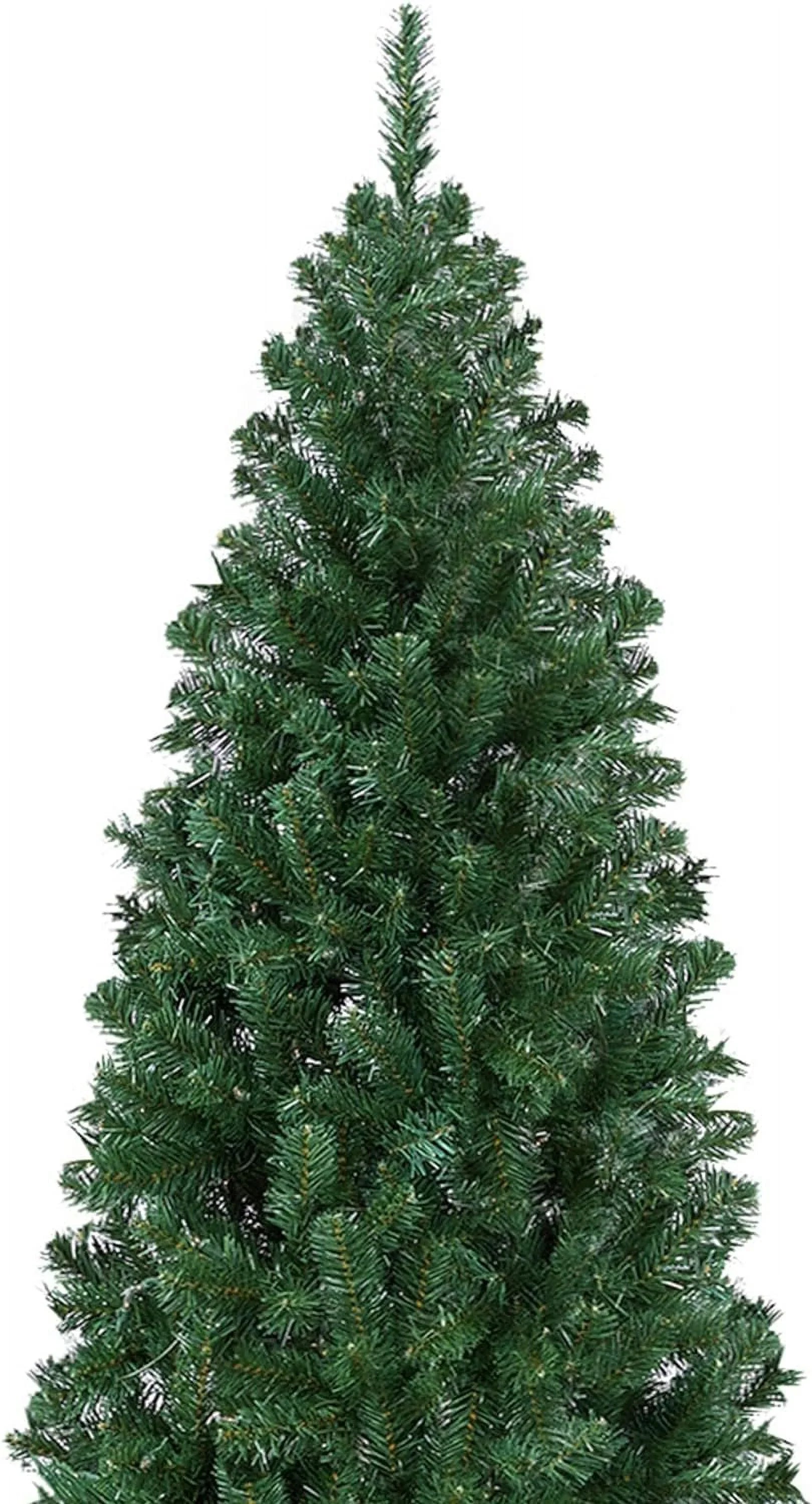 Pencil Christmas Decoration Tree 7.5Ft Artificial Slim Stand Foldable Includes Tree Holiday Tree, Kingswood Green Fir