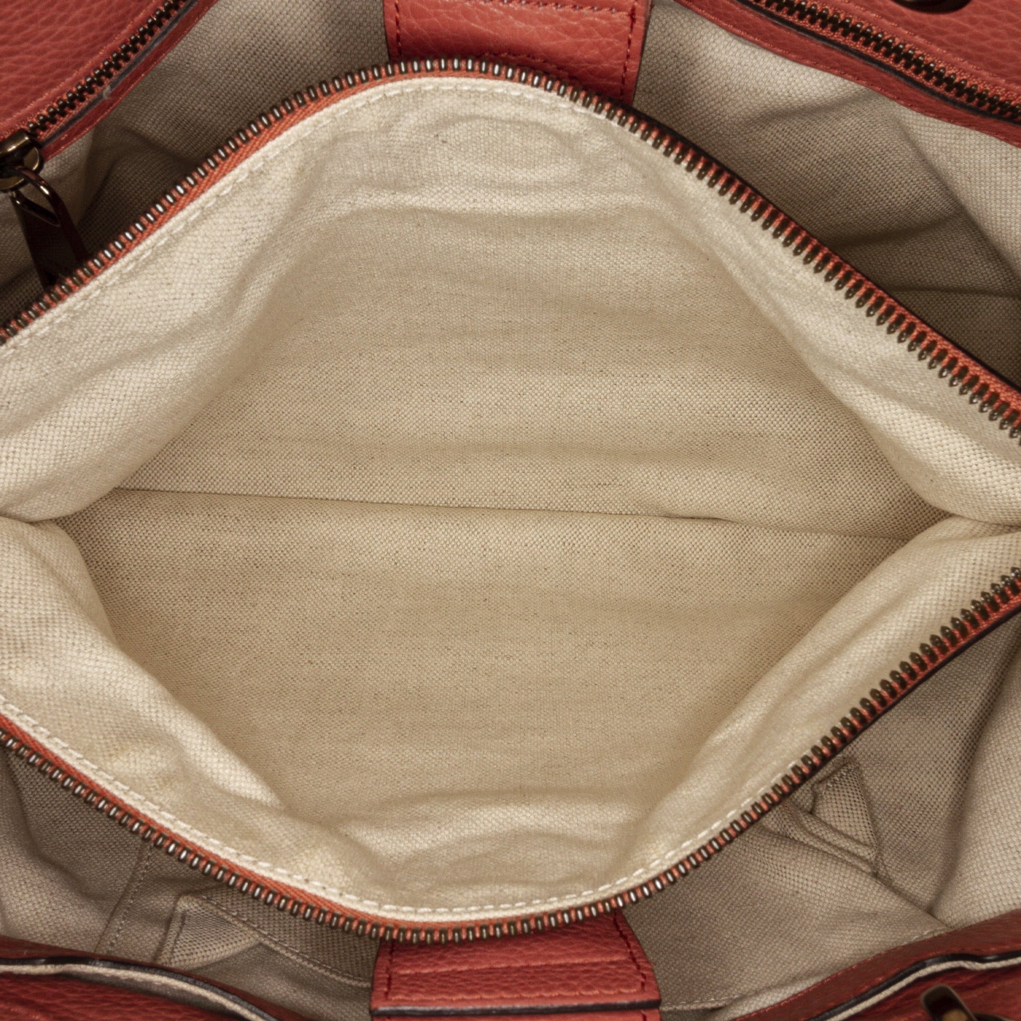 (Fair) Pink Calf Authenticated Unisex Bamboo Leather Gucci Pre-Owned Satchel Shopper