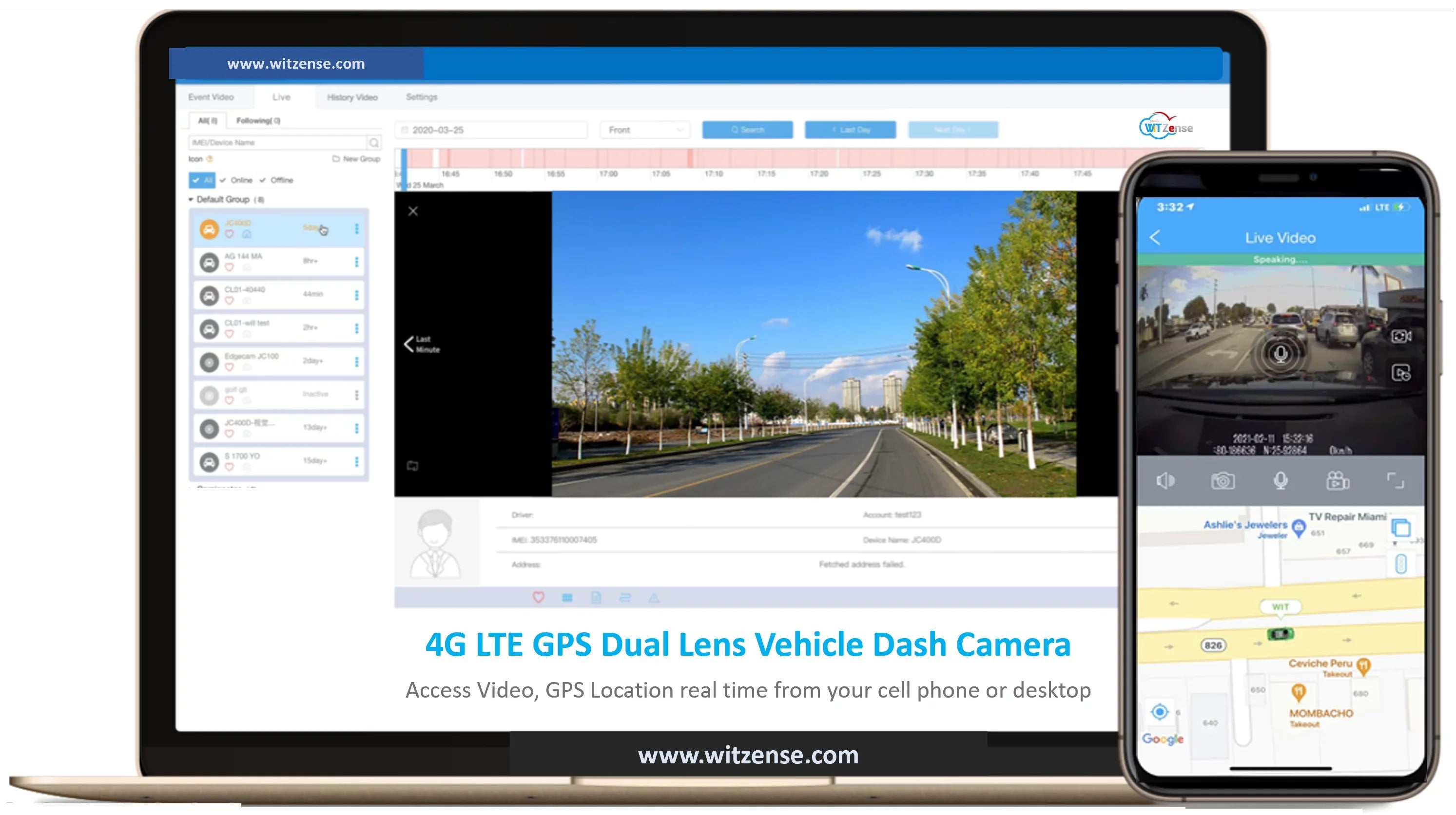 view and monthly or subscription phone Camera Dash can * (2 fees PC) GPS lenses requires from