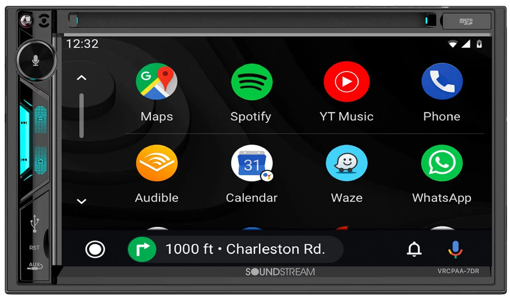 AUTO+Camera DVD VRCPAA-7DR Monitor Soundstream Car w/CARPLAY/ANDROID 7" Receiver