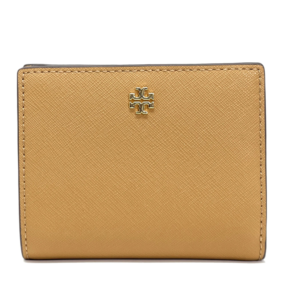 Mini Burch (Tiramisu Saffiano New Emerson Colorblock / Leather Ivory) Wallet Tory