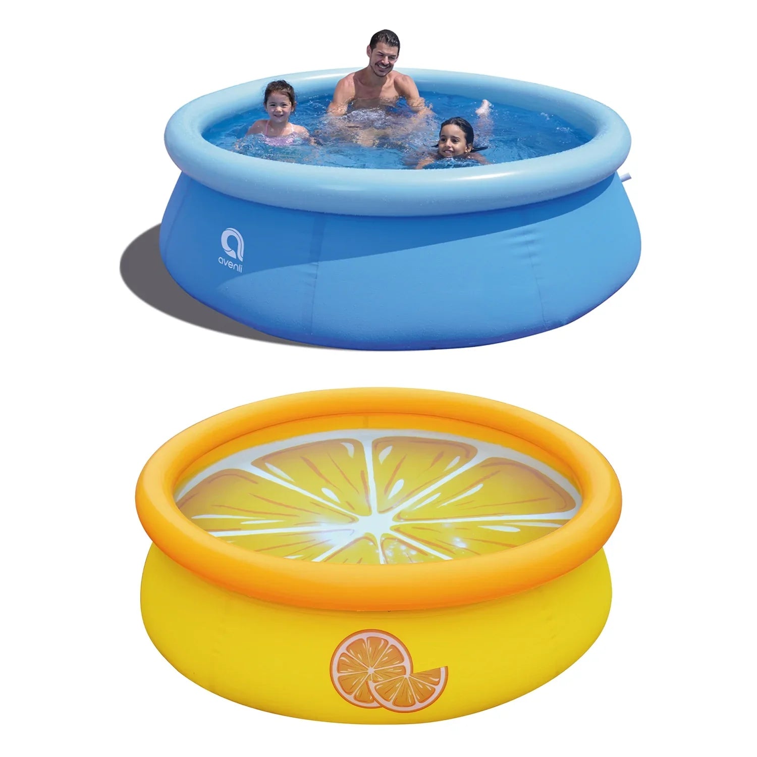 Pool & Set Pack) Prompt JLeisure Inflatable (2 Orange Swimming Outdoor