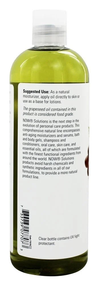 for Natural NOW Odorless Moisturizer 2 and Hair Oil, Foods 16 - Grapeseed Pack Skin oz