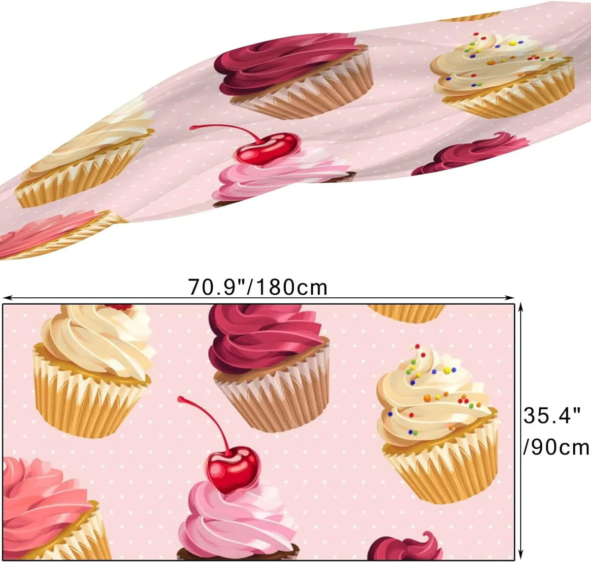 Polka for Girls Shawl Wrap Scarf Silk Dot Scarves Women Hyjoy Neck Cupcakes Lightweight Long