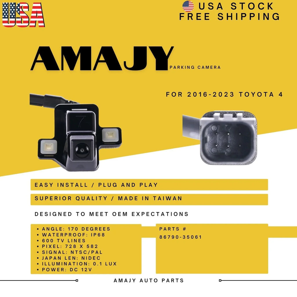 Backup Replaces 4 for Toyota 16-23 Camera 86790-35061