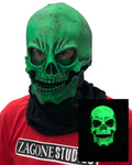 Sock Uv Green Skull Mask