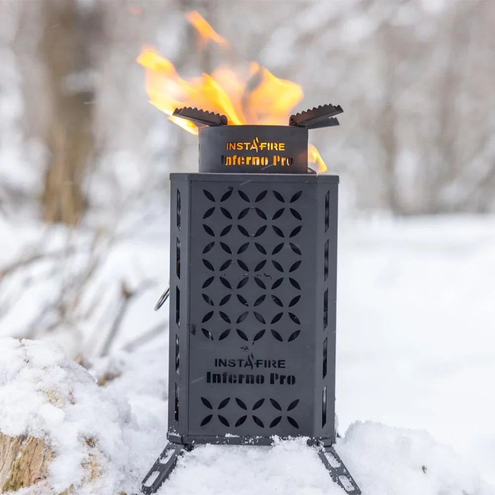 Fuel New Emergency, Stove Camping) Pro InstaFire Inferno Biomass Outdoor (off-Grid,