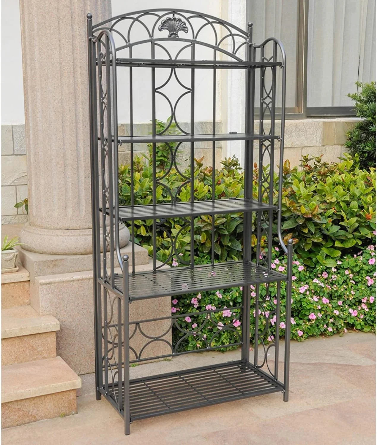 Cooling Pantry Good Indoor/Outdoor Allows W Iron 4" Dining Goods, Space-Efficient D X 32" Kitchen, Ventilation, Bakers Or For Rack 70" Area X Baked For