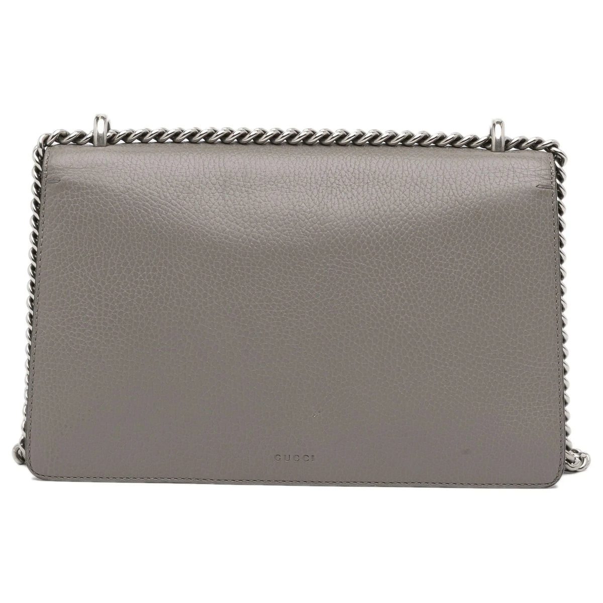 Unisex Pre-Owned Gray Dionysus Authenticated Bag (Good) Leather Small Shoulder Gucci Calf