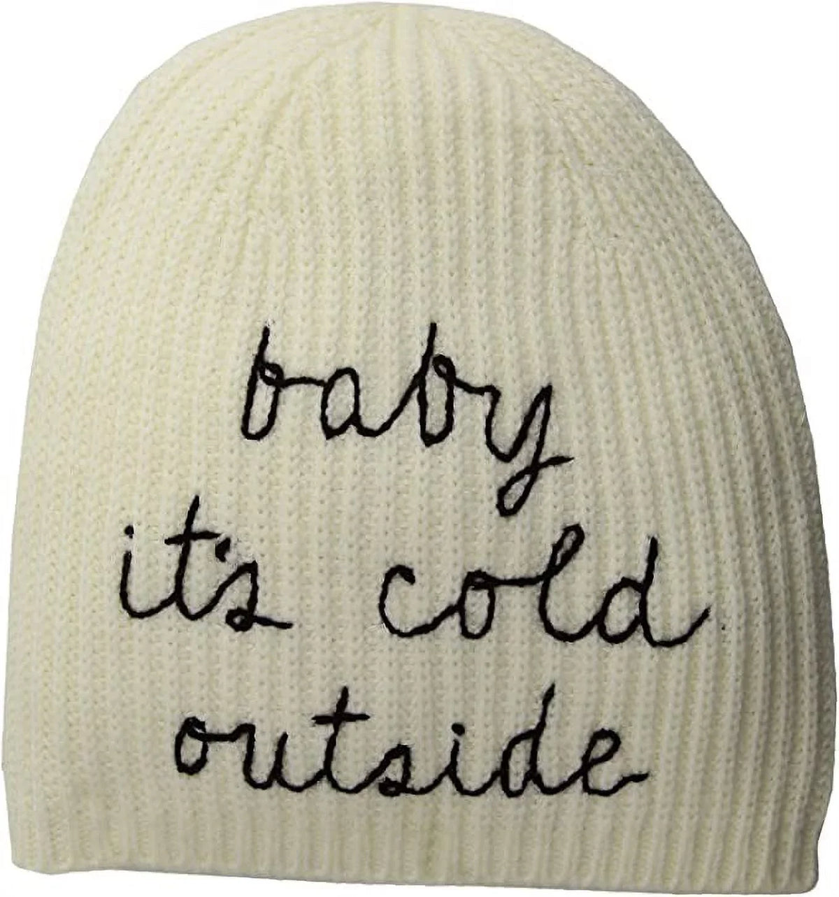 Cold New York Cream/Black Baby Spade Outside It's Kate Beanie
