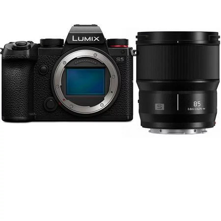 Lumix with Camera Lens S 85mm Mirrorless Camera DC-S5 LUMIX f/1.8 L-Mount