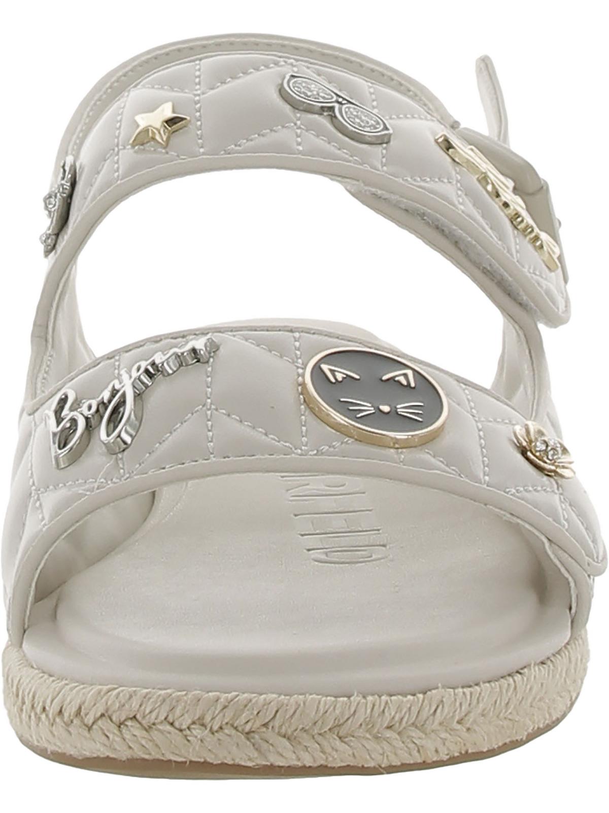 Lagerfeld Slingback Paris Sandals Faux Womens Embellished Charlay Leather Karl