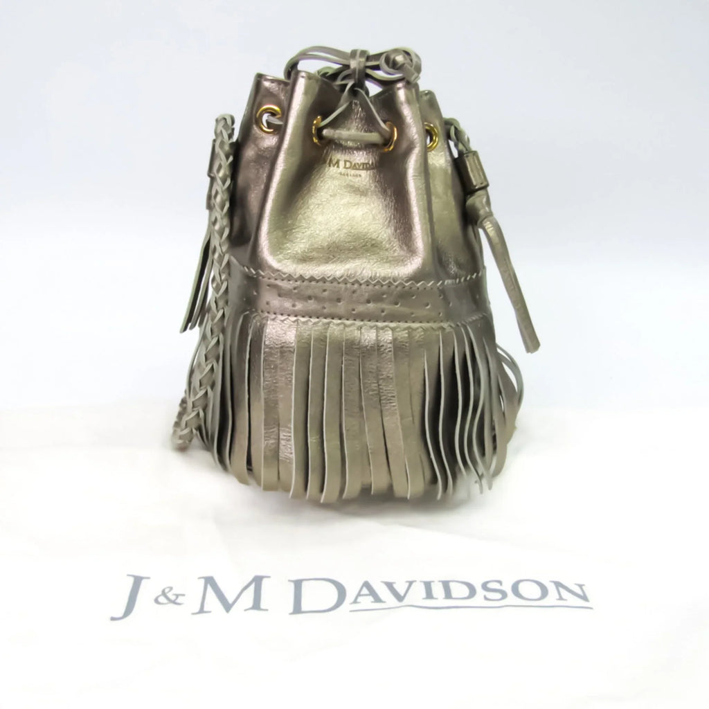 Women's Davidson Bag (Good) Handbag,Shoulder Pre-Owned Gold S Carnival Leather J&M