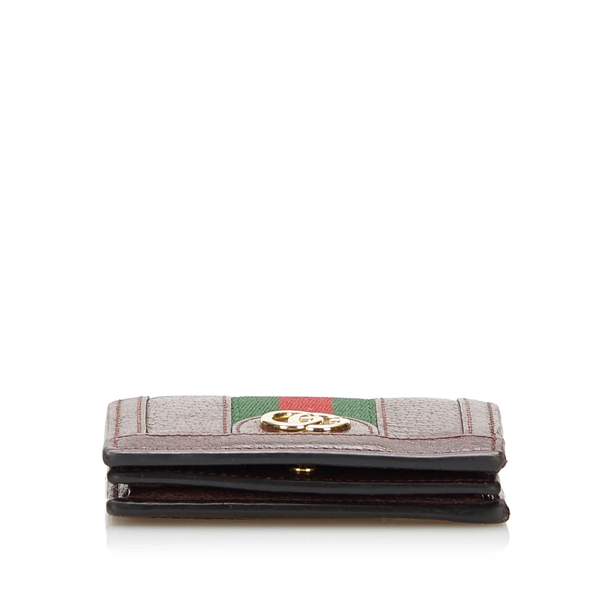 Leather Calf (Good) Ophidia Red Small Wallets Pre-Owned Authenticated Unisex Gucci