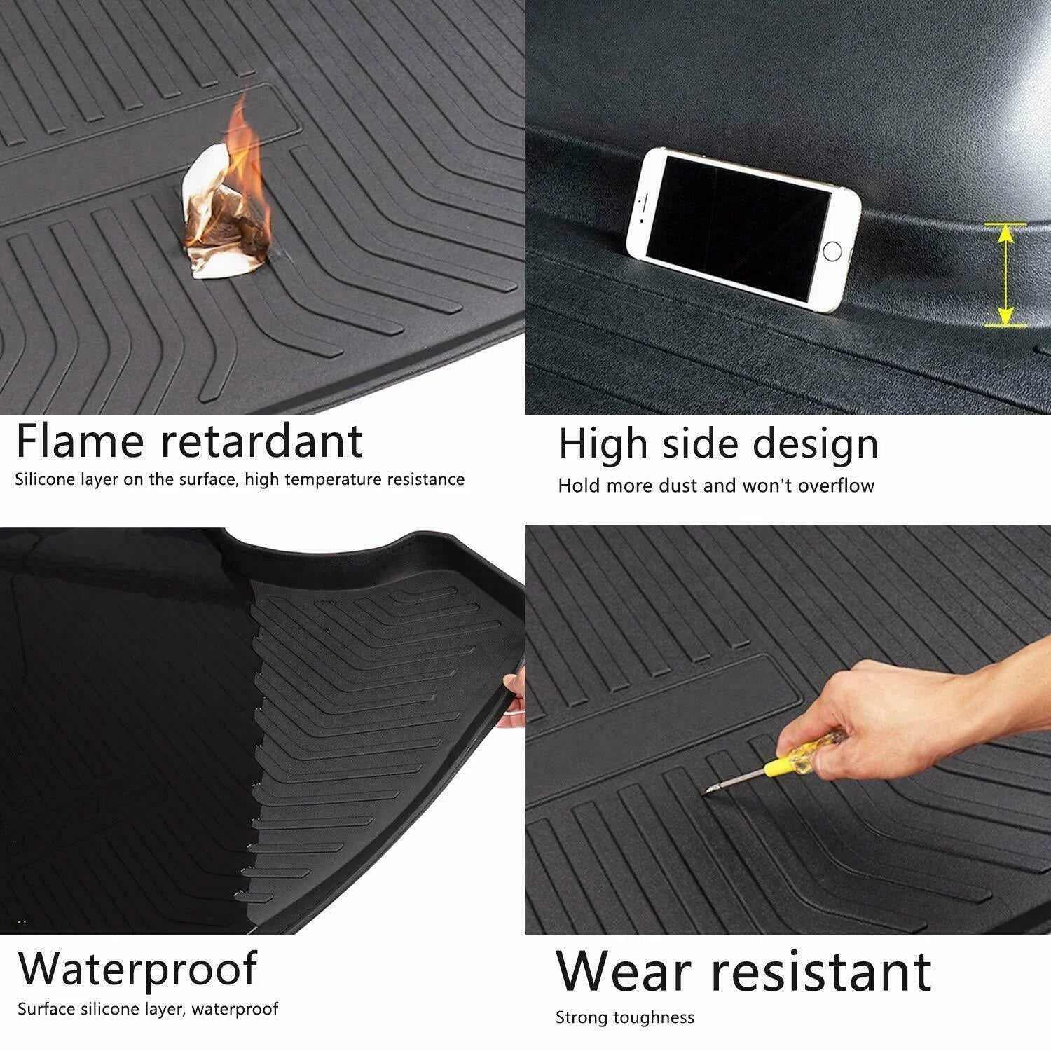 Easy 2011-2021 Jeep for Liner Cargo Grand Rear TPO Trunk to Cherokee Mats Clean