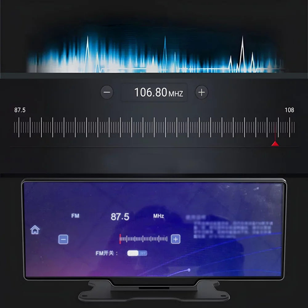'- Auto Front Inch - Android - - - Rear Calling Supported Monitor Carplay, Dash Built-in Parking G-Sensing, Driving & Loop 4K 10.26 DVR Cam Touchscreen Hands-Free Recorder Recording, WiFi