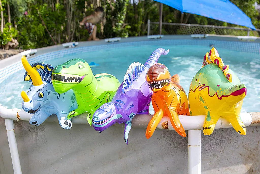 T-Rex Pump Toys Dinosaur Dinosaur Inflatable Set Dazmers | With Playset -