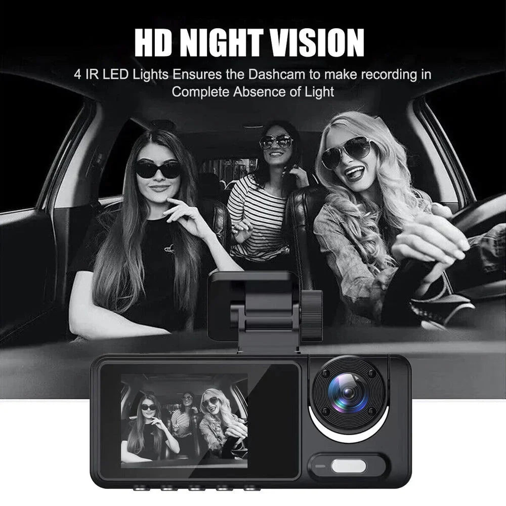 Camera Front & Recorder Car Cam Dash Camcorder Vision Night DVR Inside HD 1080P