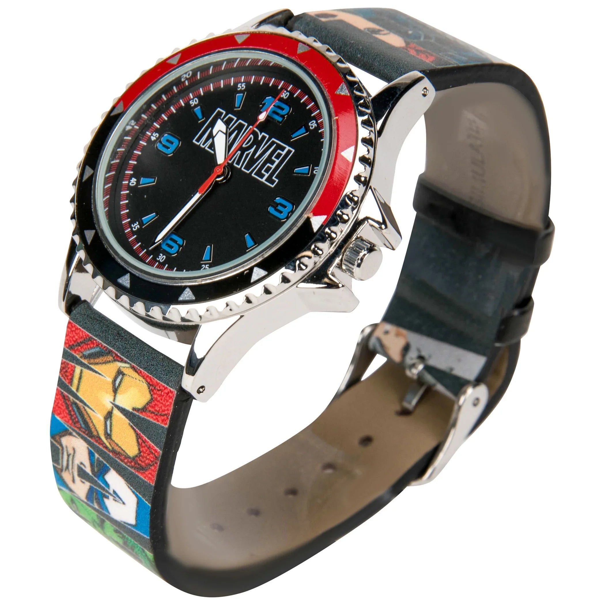 Watch Analog Marvel Logo Overlay Avengers