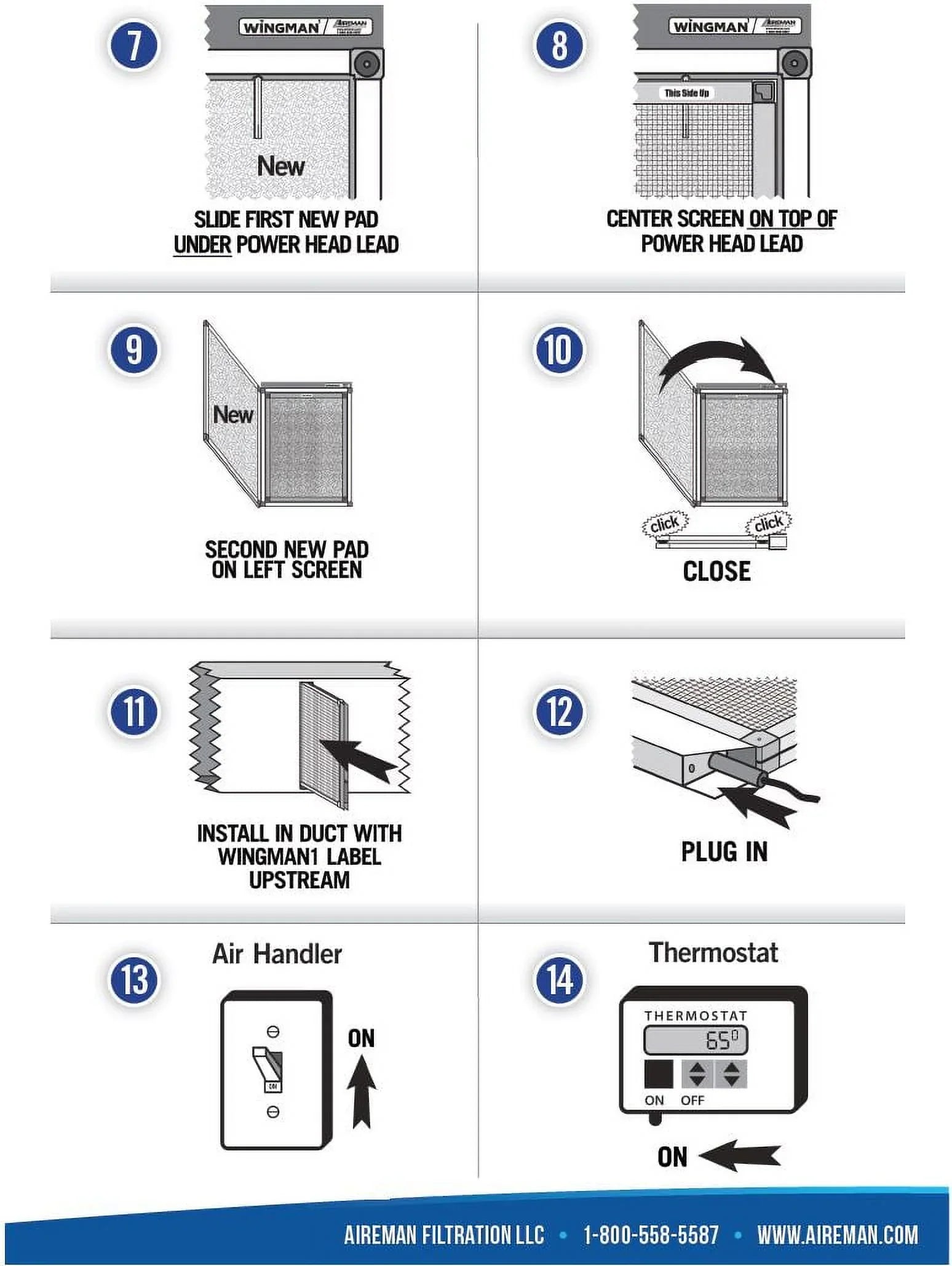 Year Changes 14x25x1 AC Pads 4 Electronic Filter Furnace - Supply - Air Replacement Wingman1