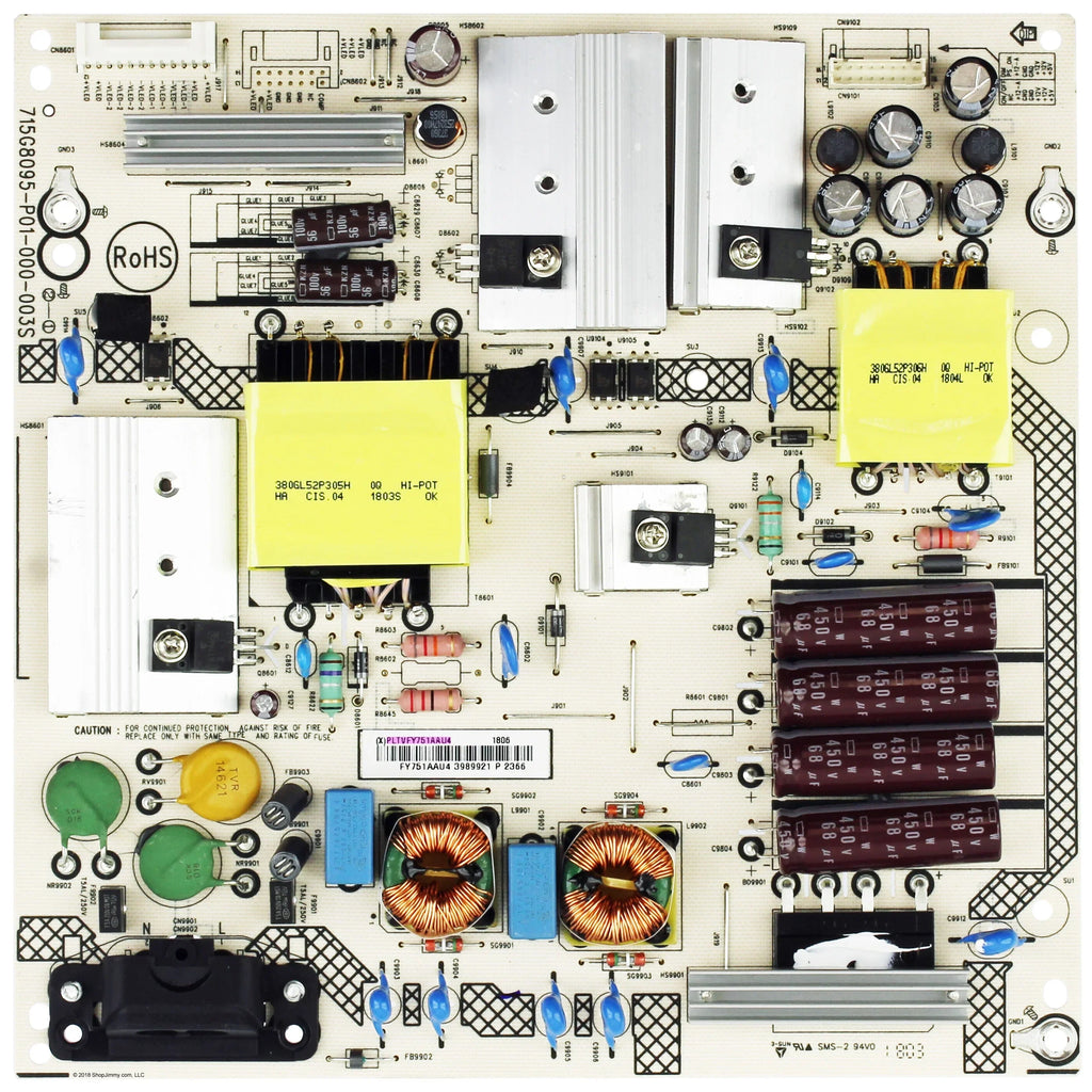for LC-50LB481U Power Supply PLTVFY751AAU4 Sharp