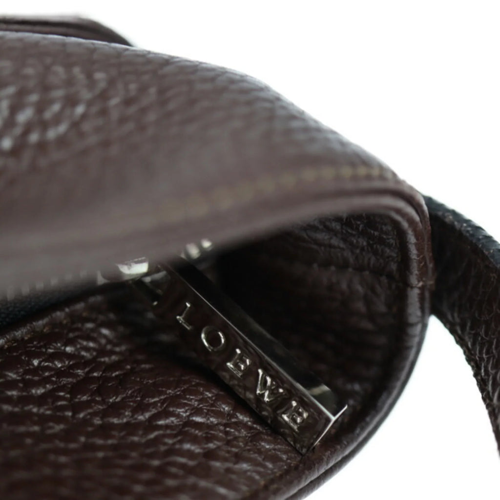 shoulder without Pre-Owned bag large (Good) leather brown LOEWE gusset Loewe