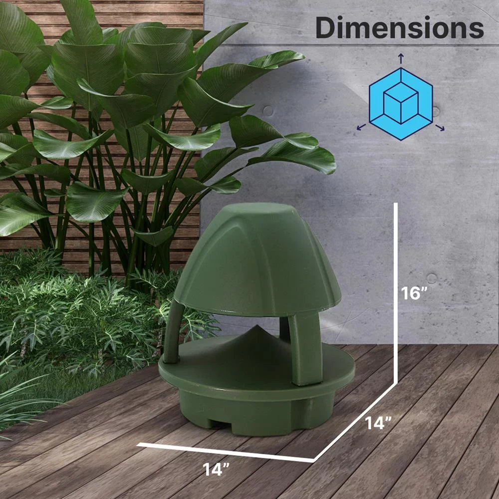 Pyle Olive Outdoor Speaker 6.5 Waterproof Inch Garden Green (Green) Passive speaker Passive