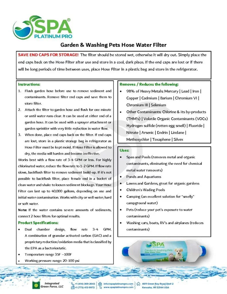 Hose Washing Garden And Filter Water Pets