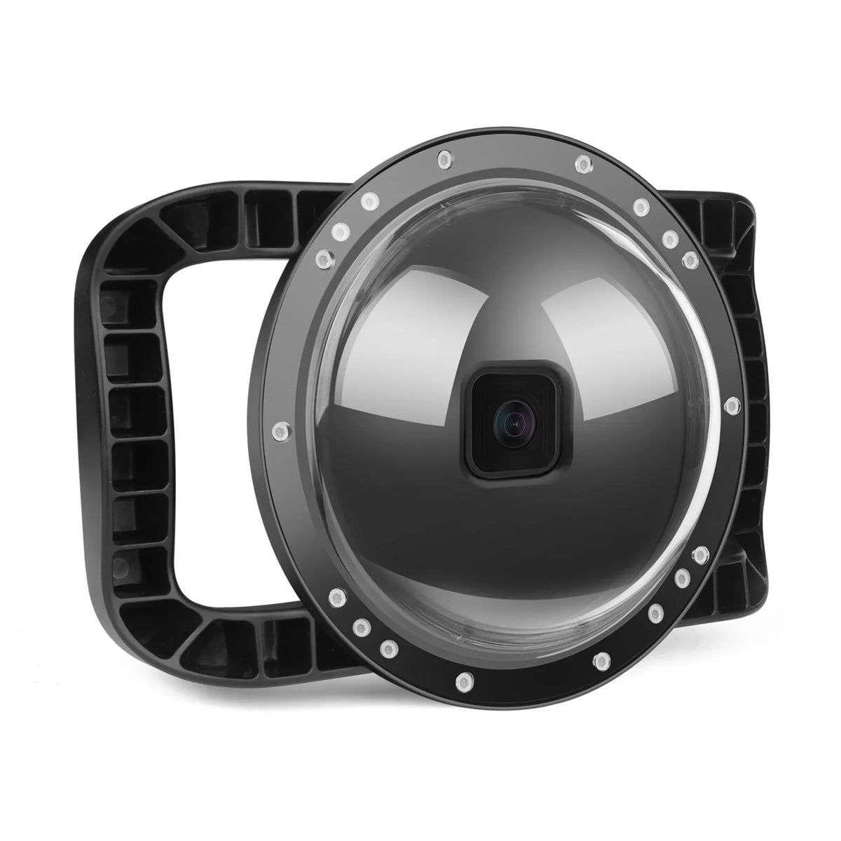 Port Wide Dual Black XTGP559, SHOOT and 45m 180° 9 Handle, Waterproof for Dome Waterproof, Case 10 Angle