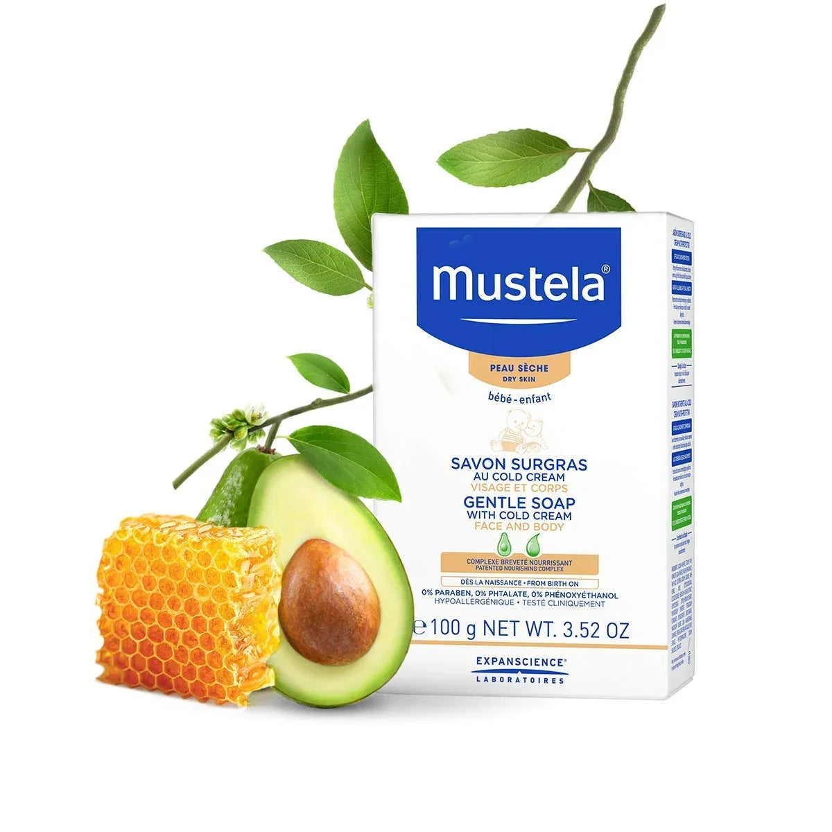Baby Cream Mustela with oz -100gr Gentle 3.52 Cold Soap