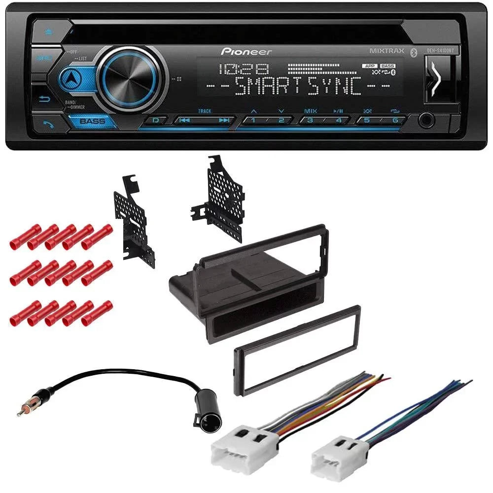 Bluetooth Radio W/Base KIT2619 Kit Nissan CD/AM/FM Single Pioneer Stereo Versa Radio Radio, in-Dash and 2014 complete Bundle Installation for Kit with Car Din