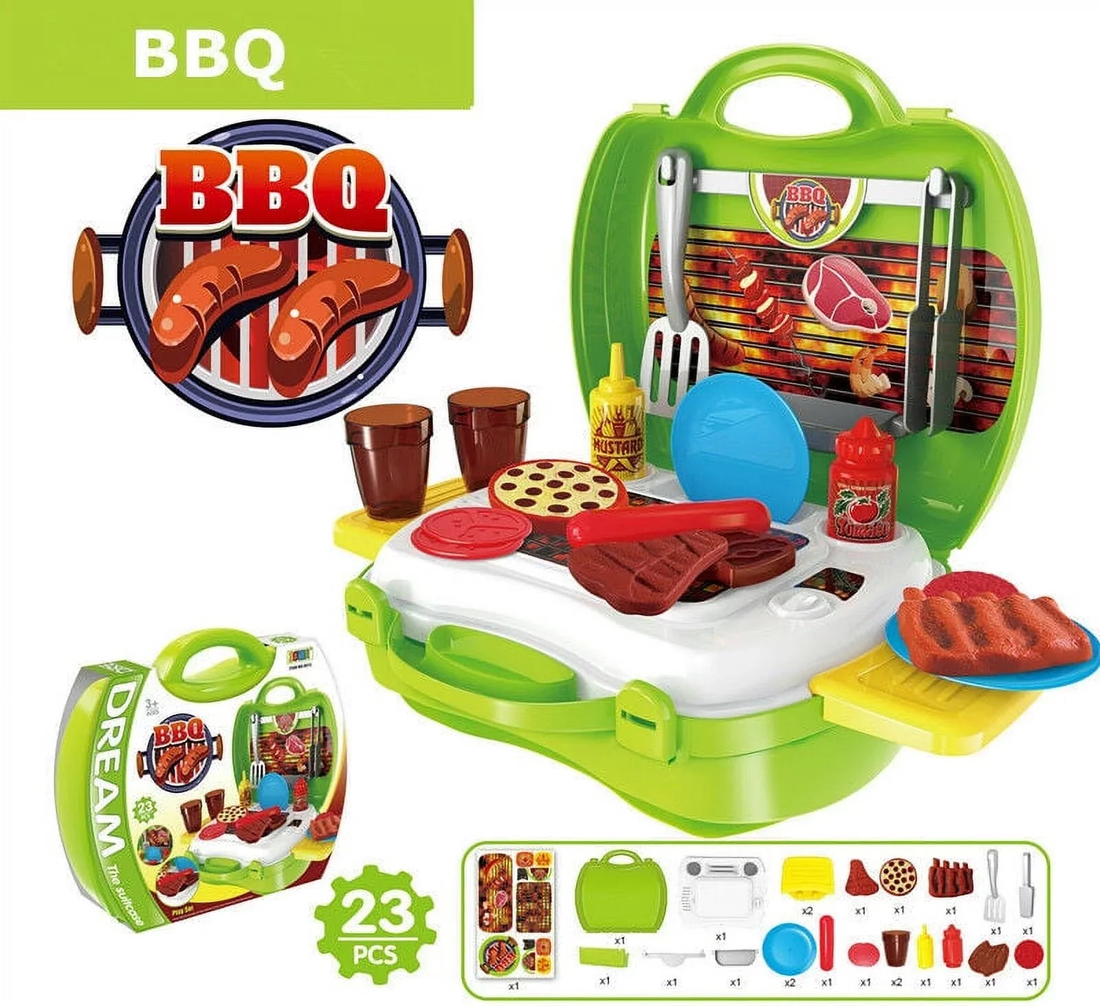 Grill BBQ Toys Kitchen For Kid Set