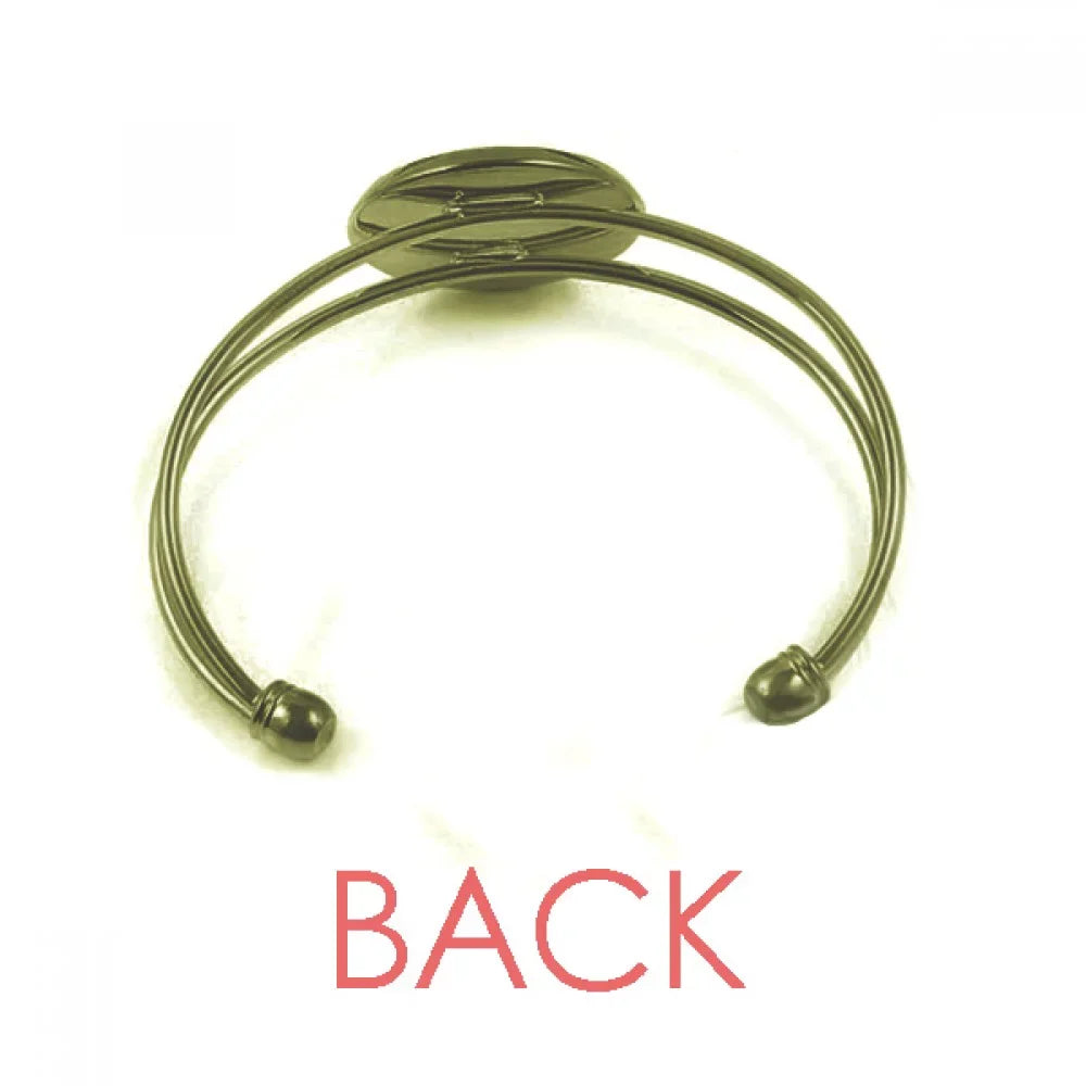 Jewelry Bangle Bracelet Signature Music Retro White Cuff Black Open