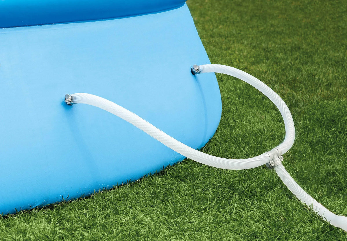with Outdoor Set Filter Pool 32" x Inflatable Cover Pump Easy Intex 13' &
