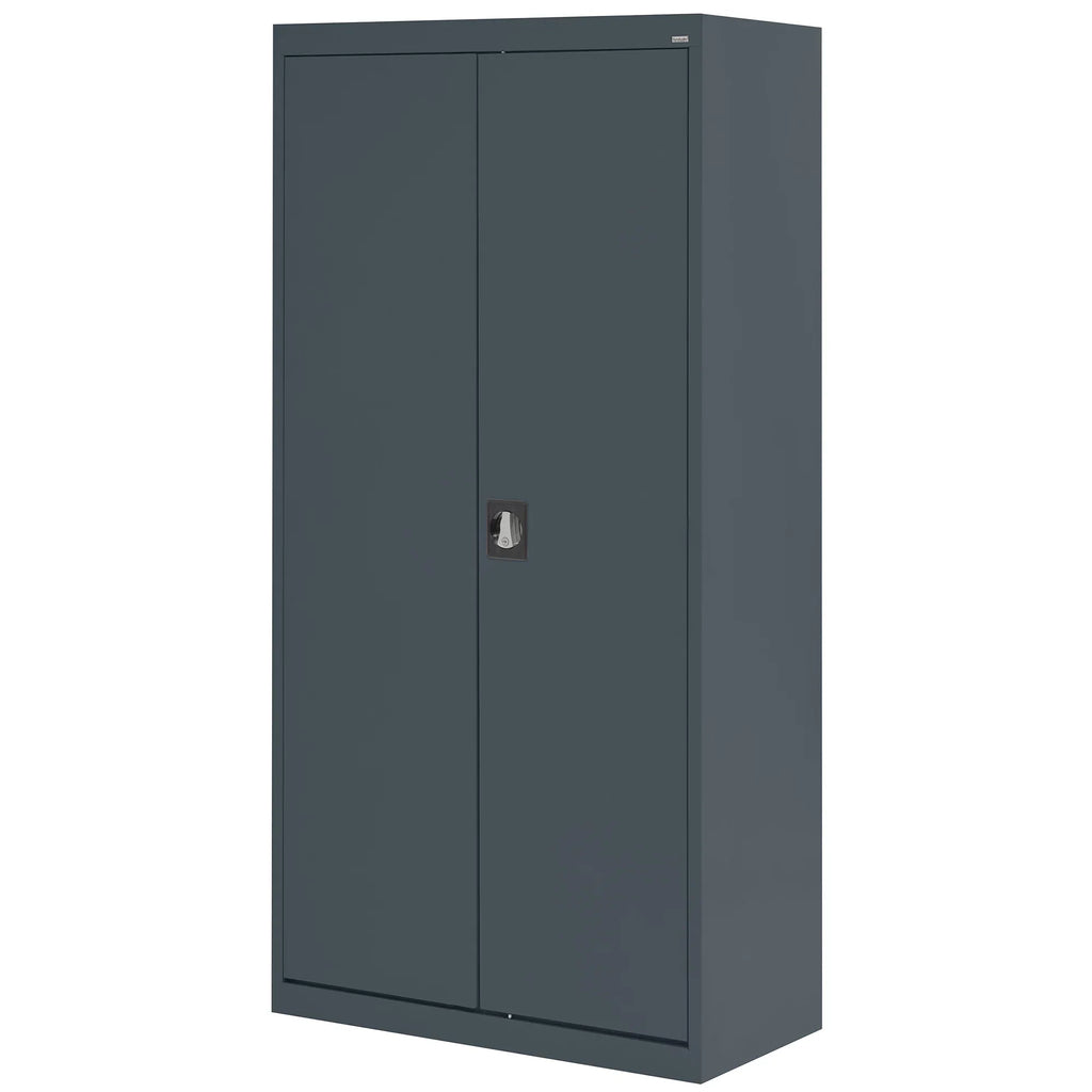Adjustable Series 36"W 24"D Wardrobe x x Elite Shelf, Charcoal with Cabinet 72"H,