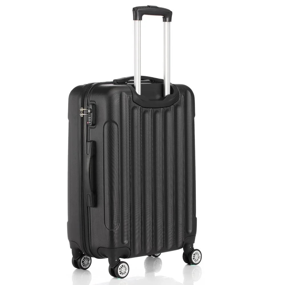 Bag Spinner Luggage Black 3 With Lightweight Hardside Set Lock SalonMore TSA Piece
