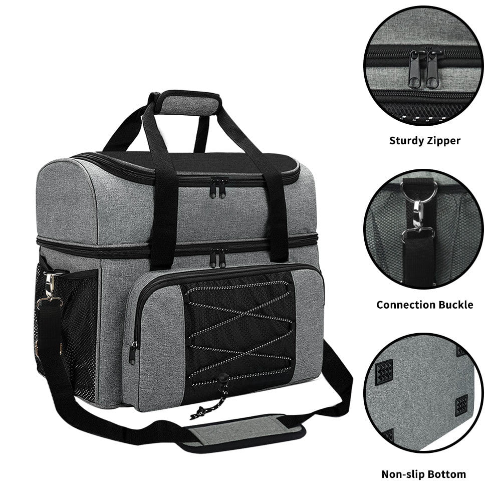 Bowling Pair Ball Bowling of Balls to Shoes 16 and up Tote 2 Mens Padded Bag for Bowling Ball for Bag Holder Portable Double with