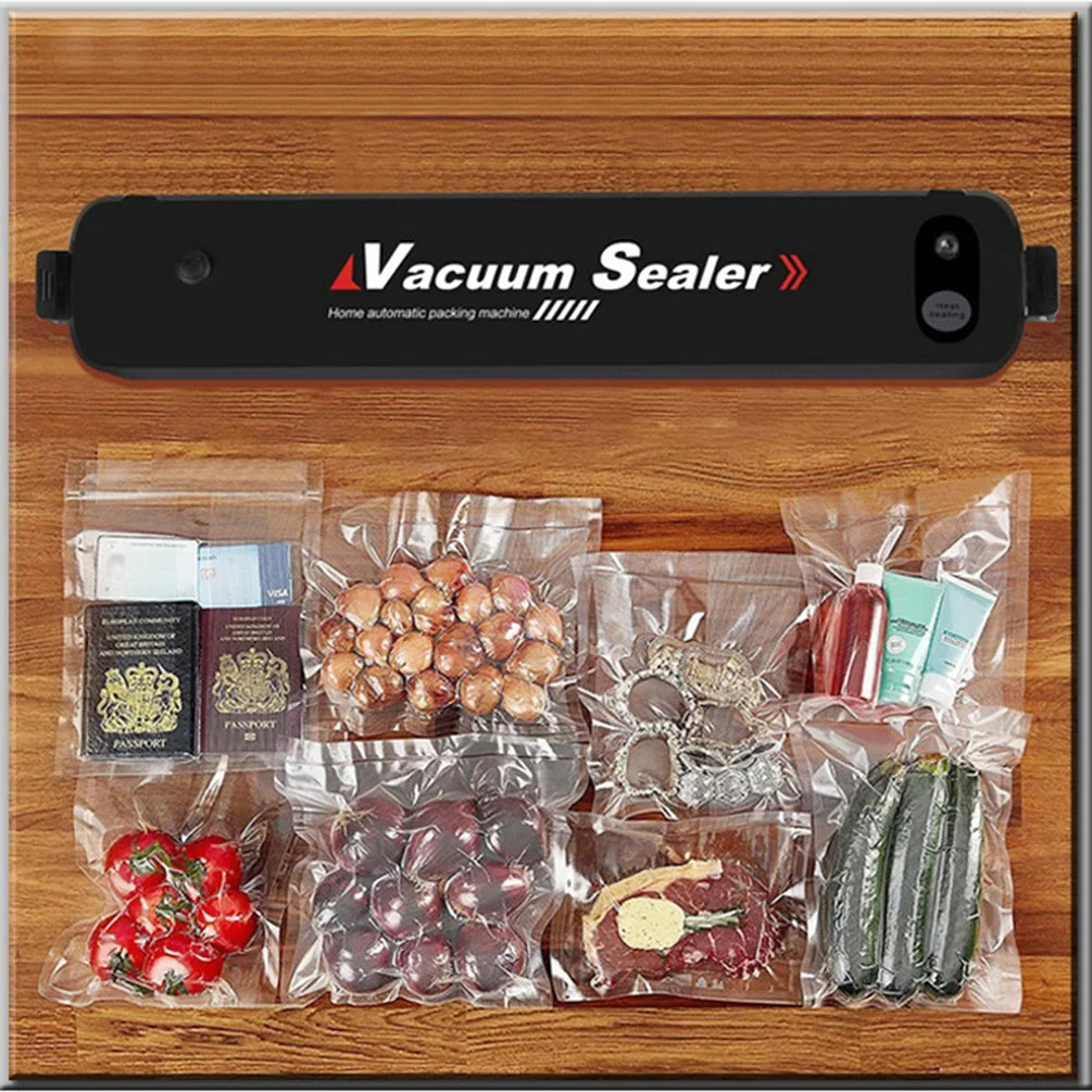 Machine Household -Fitbest 15 Air Vacuum Preservation Automatic Sealer Vacuum Bags, with Sealing Food Sealer System Black for