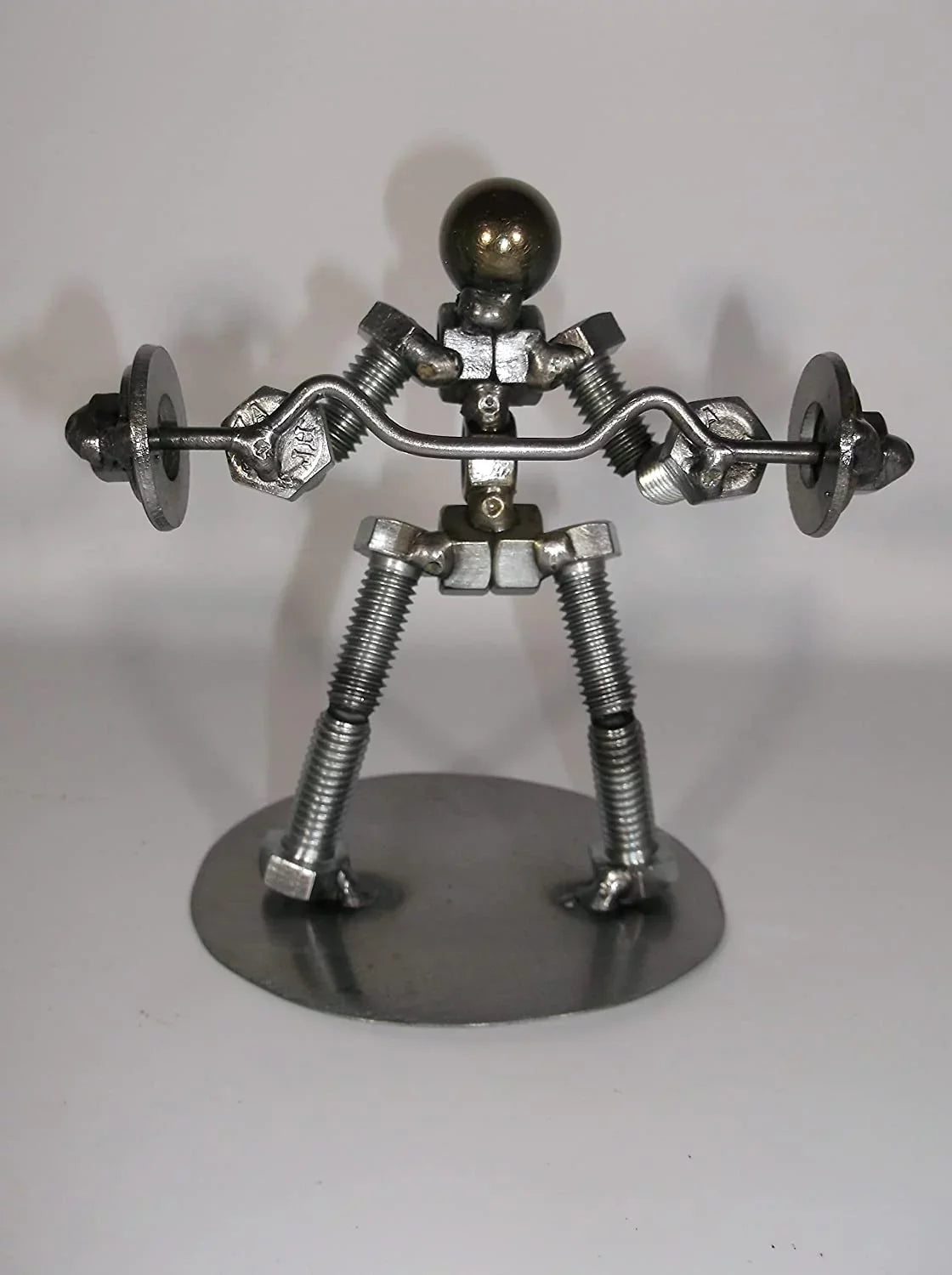 Lifter url Preacher Metal Bolt Weight Figurine, C bar curl