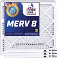MADE IN 12.5 Furnace x Filter | Actual 8 x .75" Filters MERV HVAC | A/C Air Filter | 4-PACK 33 Pleated Size: 12.5x33x1 | USA King