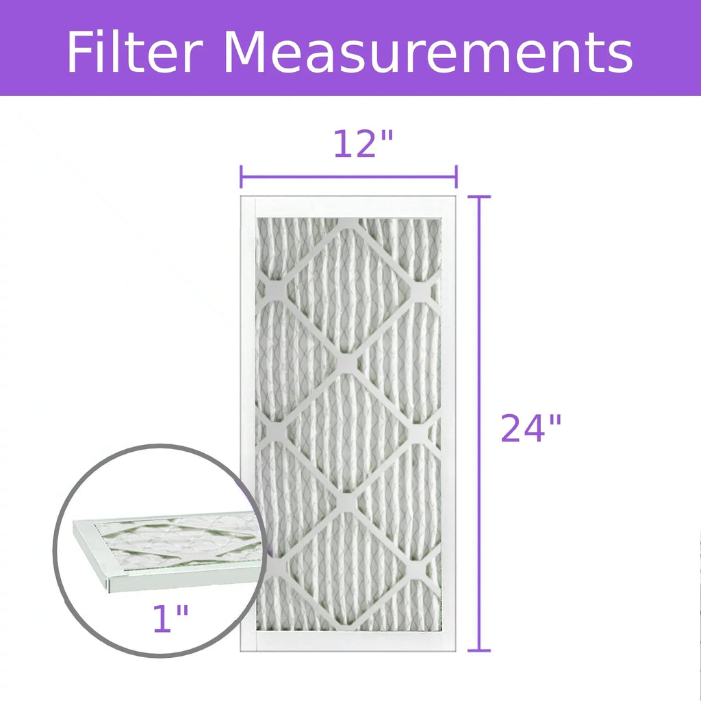 Pleated DMK80 12x24x1, Surface Pack) MERV Air 8, (6 Extended Mechanical Filter, Purolator