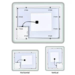 Mirror Anti-Fog 28 Bathroom Transparent Vanity 36 x Light(Horizontal/Vertical), Deluxe White/Warm Dimmable Wall Large with Makeup LED Inch Simple