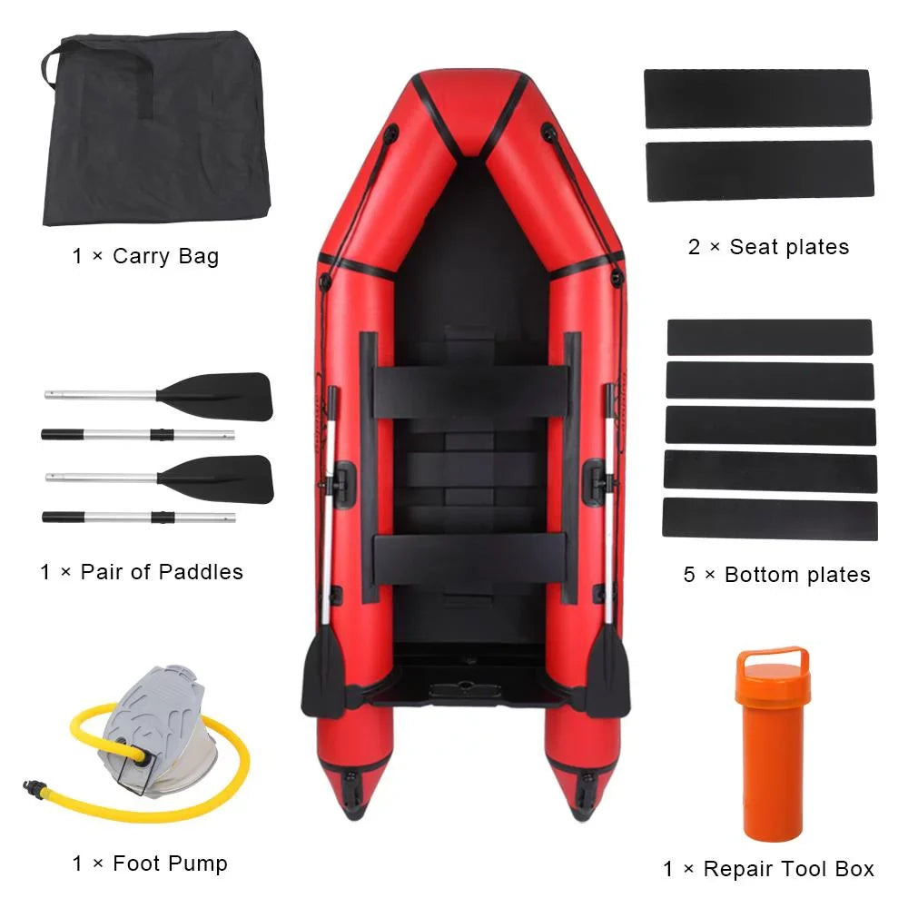 Boat PVC Inflatable Campingsurvivals Fishing 10ft Assault Red