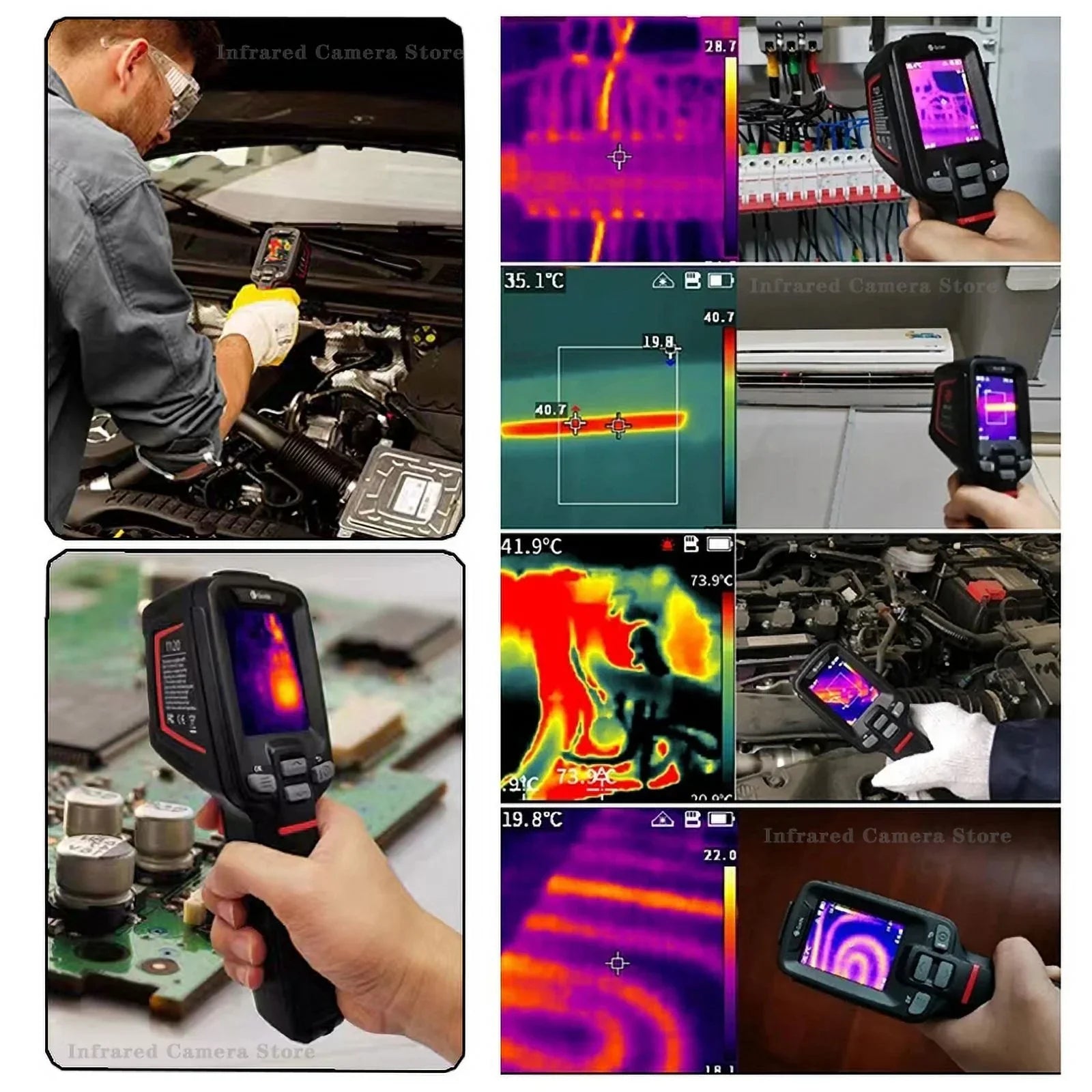 Camera Electrical Camera Circuit Thermal Inspection Car for Guide Repair Imager HVAC Infrared Thermal PCB Thermographic PC210